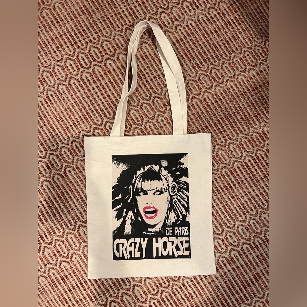 Le Crazy Horse de Paris cotton tote, NWOT